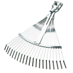 vendita online Scopa per foglie a 21 denti regolabile senza manico Rastrelli, badili, forche, scope Agef